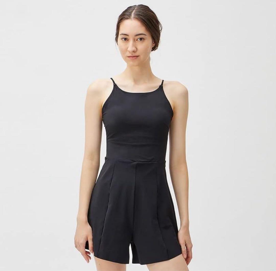 スピード水着ステイフィットエコオールインワンブラックSサイズ