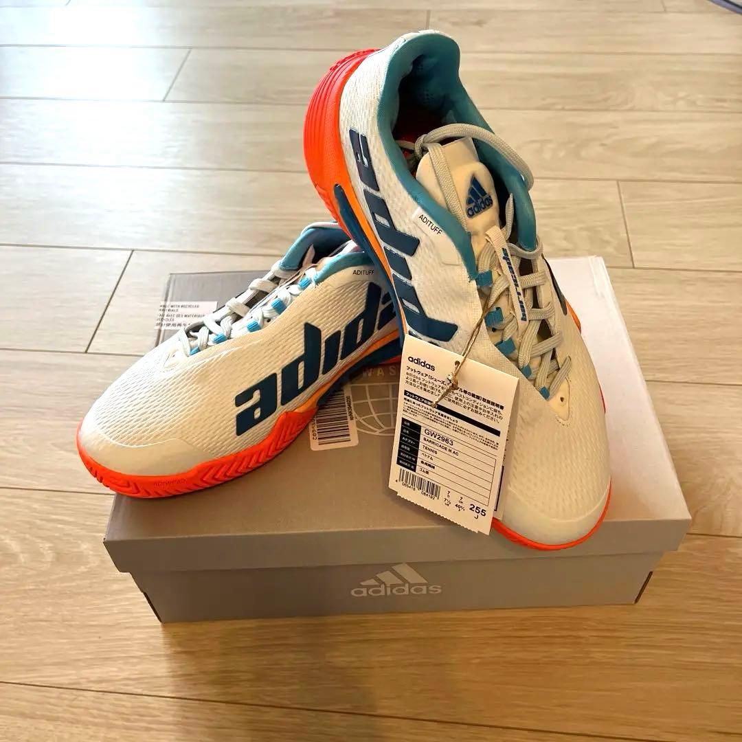 新品adidas バリケード テニスシューズ 25.5cm