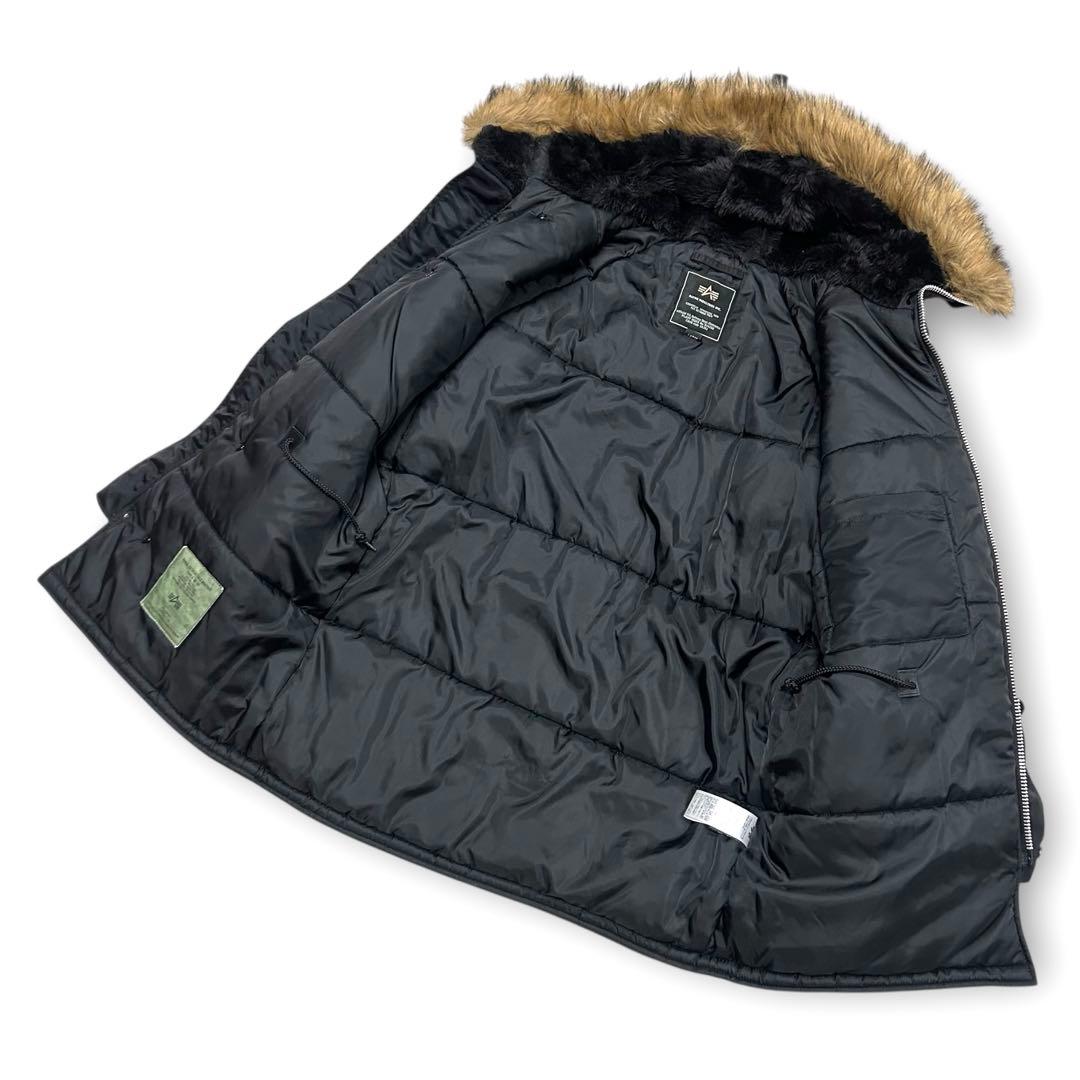 美品 ALPHA アルファ N-3B フライトジャケット Lサイズ ブラック