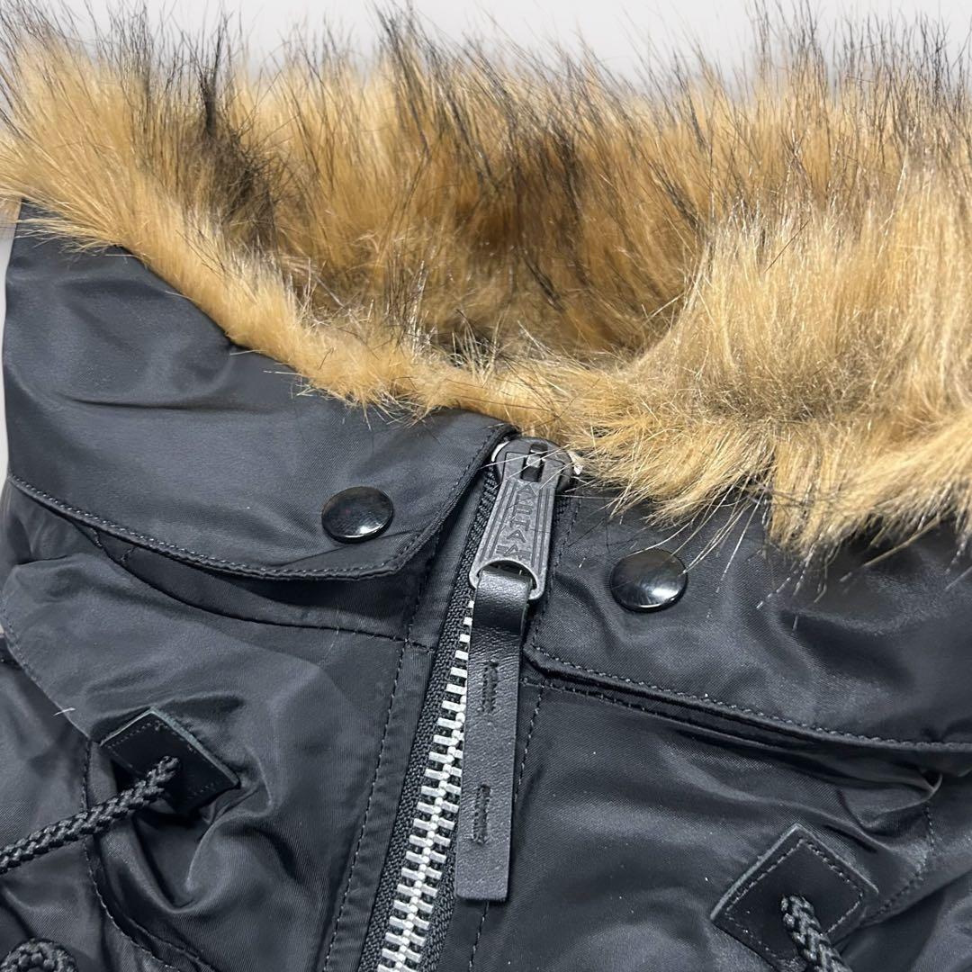 美品 ALPHA アルファ N-3B フライトジャケット Lサイズ ブラック