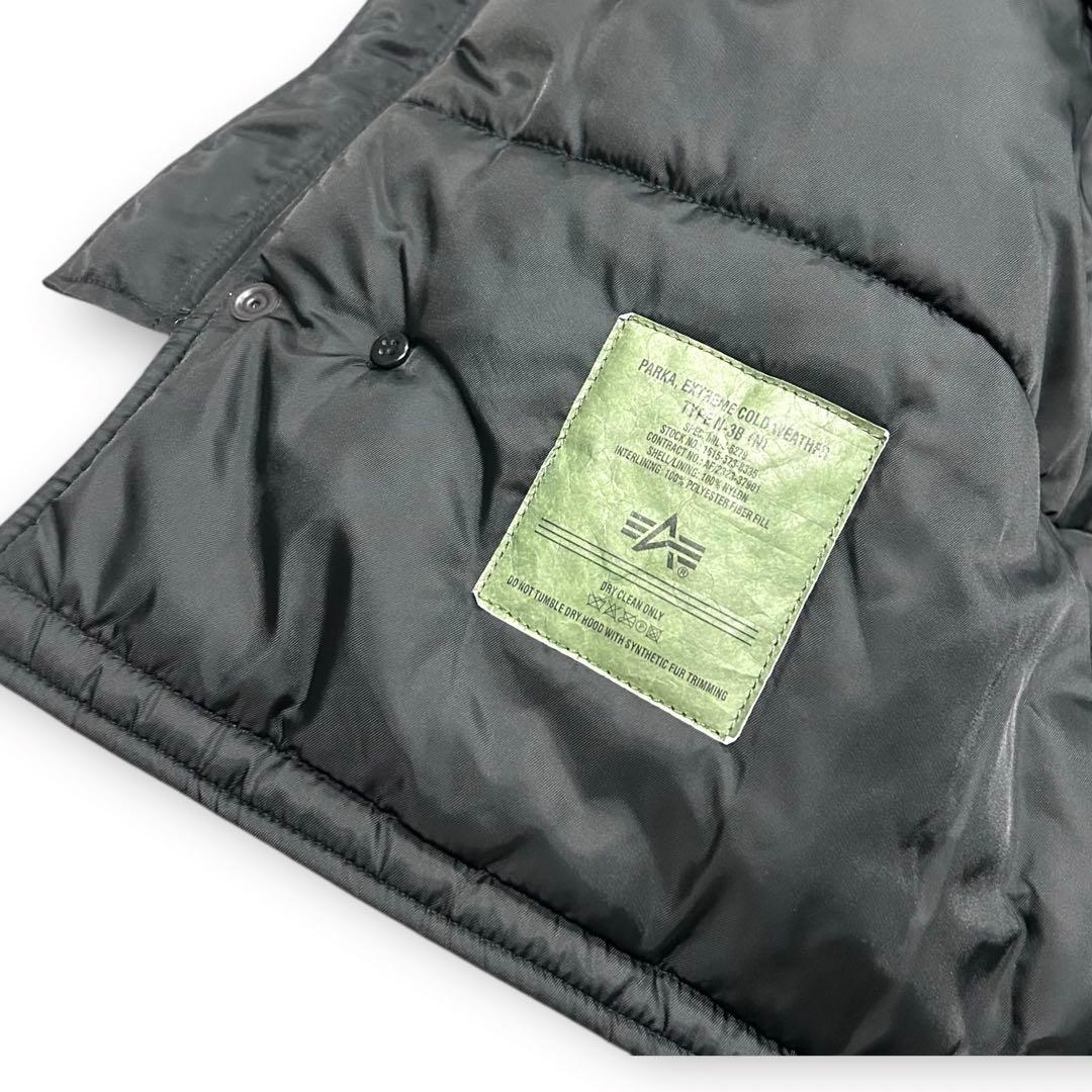 美品 ALPHA アルファ N-3B フライトジャケット Lサイズ ブラック