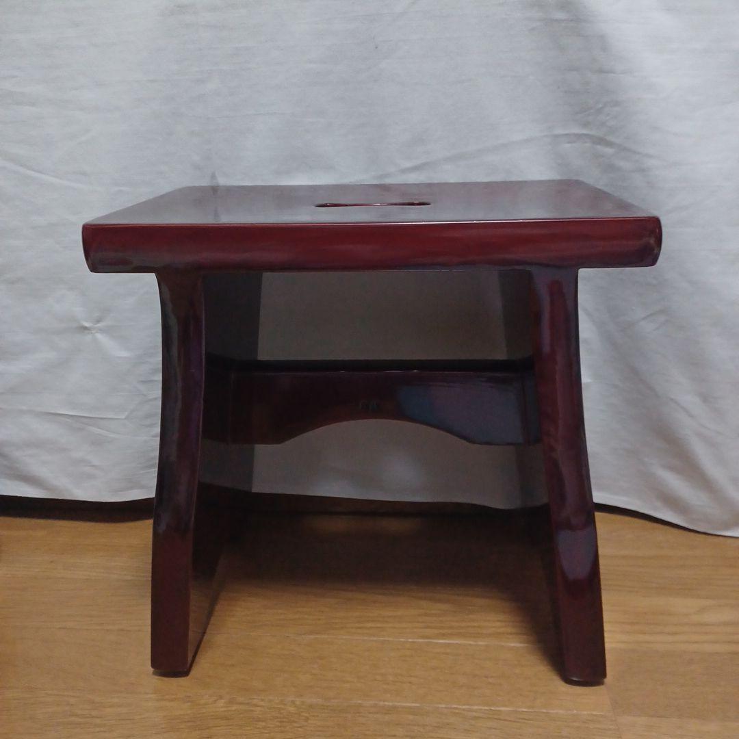 大館秋田天然杉 漆塗風呂用椅子 大