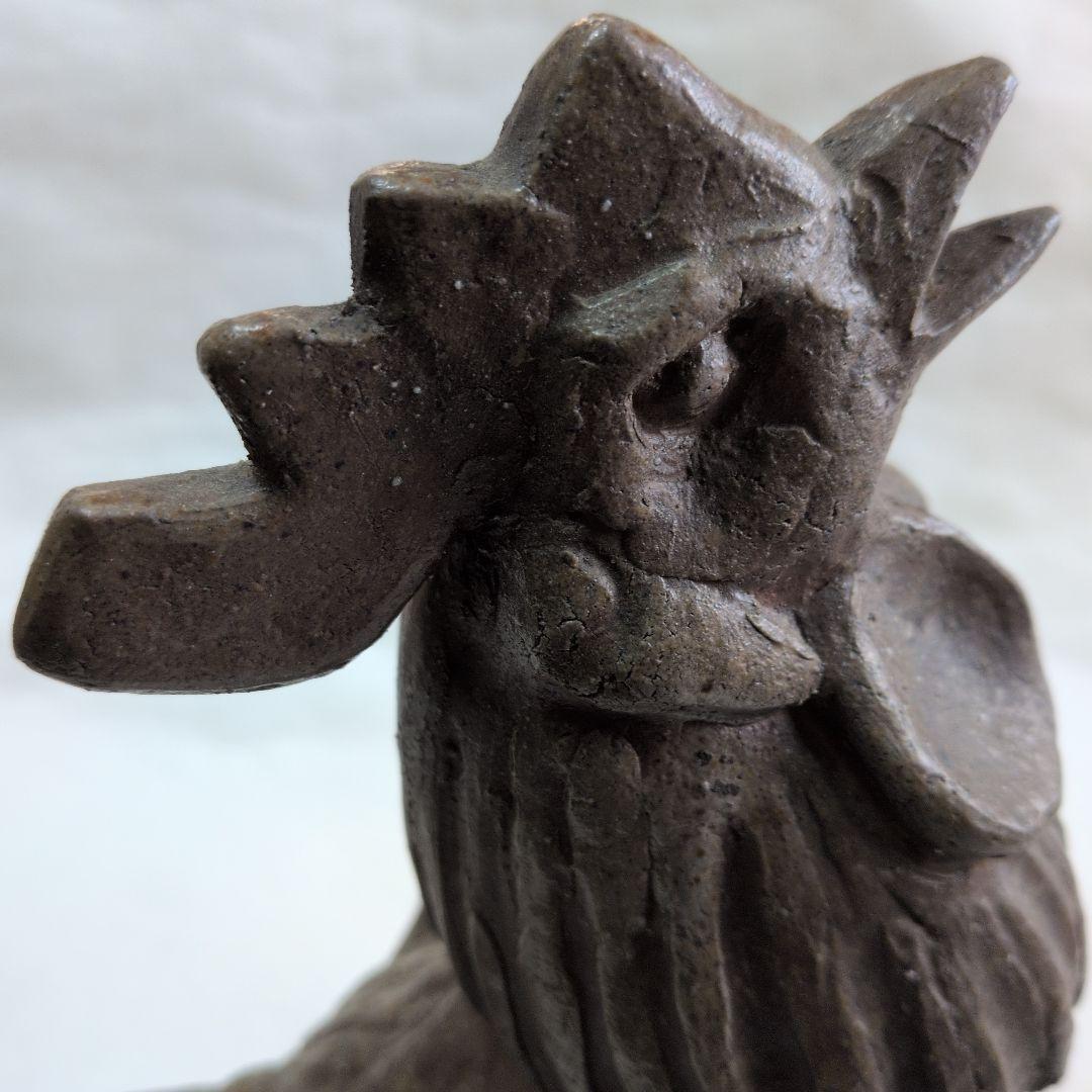 【備前　彫塑　「暁声」】善次