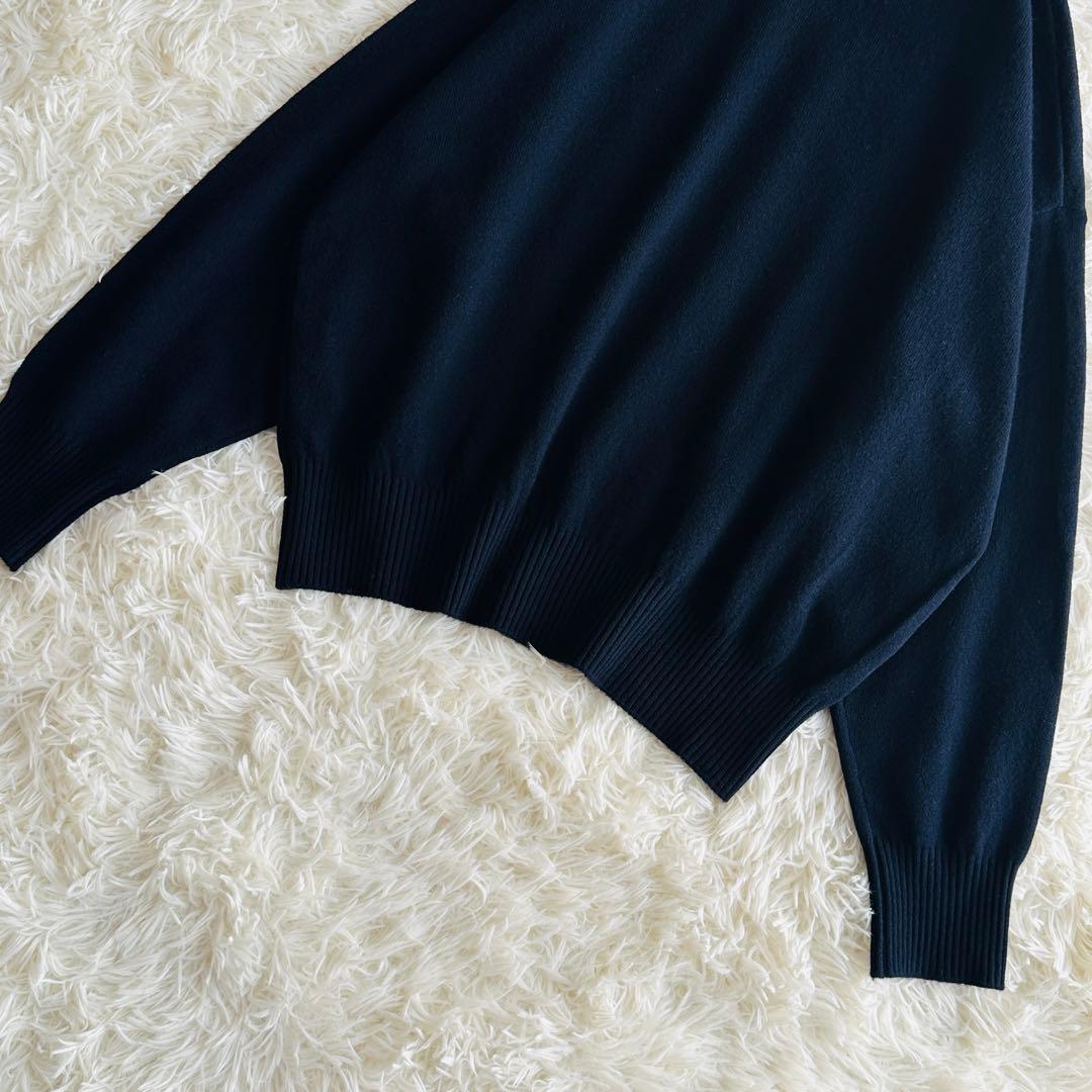 【極美品】DeuxiemeClasse JUSPER クルーネックニット 紺