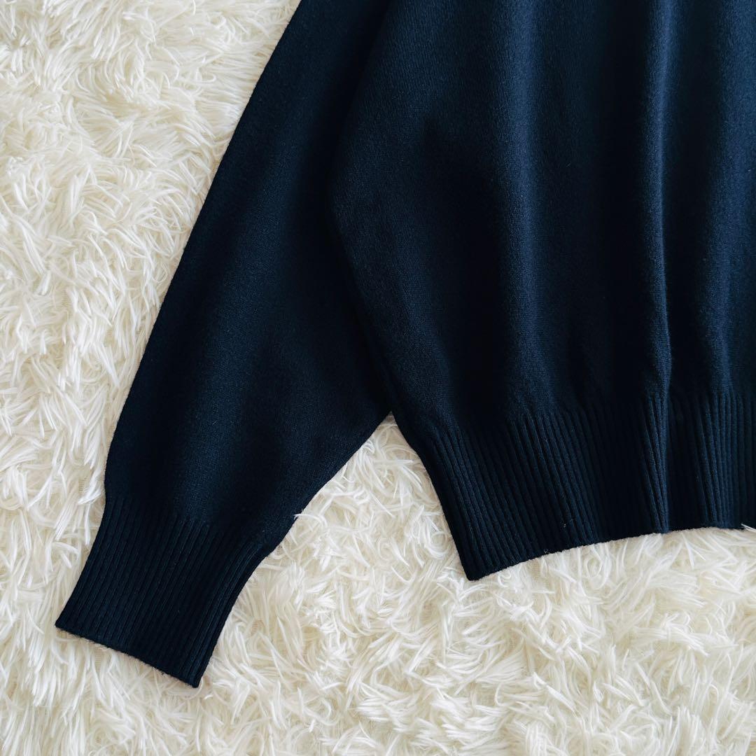 【極美品】DeuxiemeClasse JUSPER クルーネックニット 紺