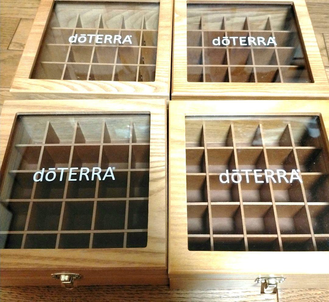【正規品】ドテラ アロマオイル 収納 ウッドボックス 木箱 2点セット