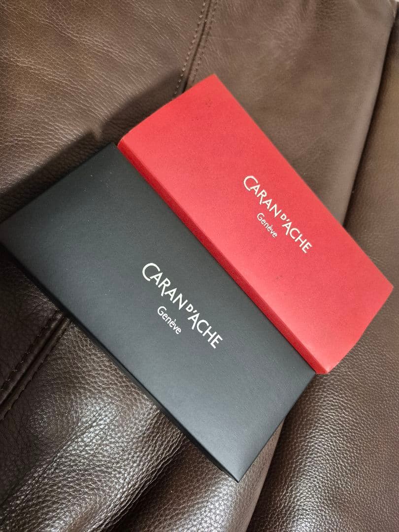 CARAN D'ACHE ボールペン シルバー　替芯&ケース付き