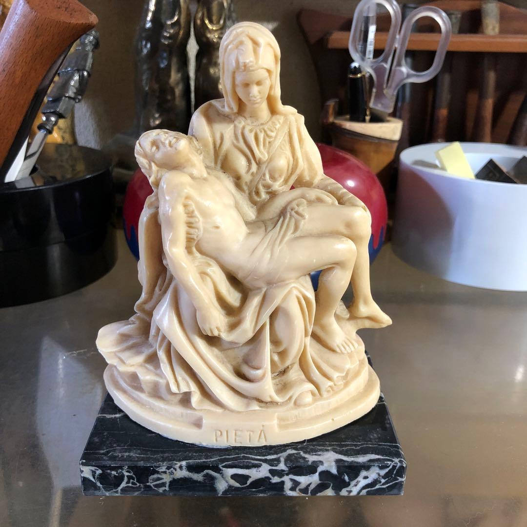 イタリア製PIETA聖母マリアキリスト彫刻A.Santiniイタリア製