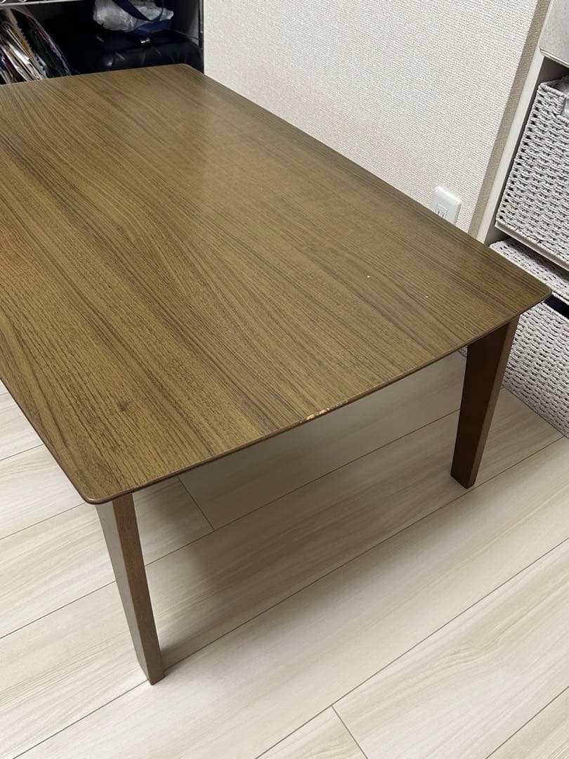 ニトリ　こたつローテーブルN 105 MBR しろくまデザイン こたつかけ布団