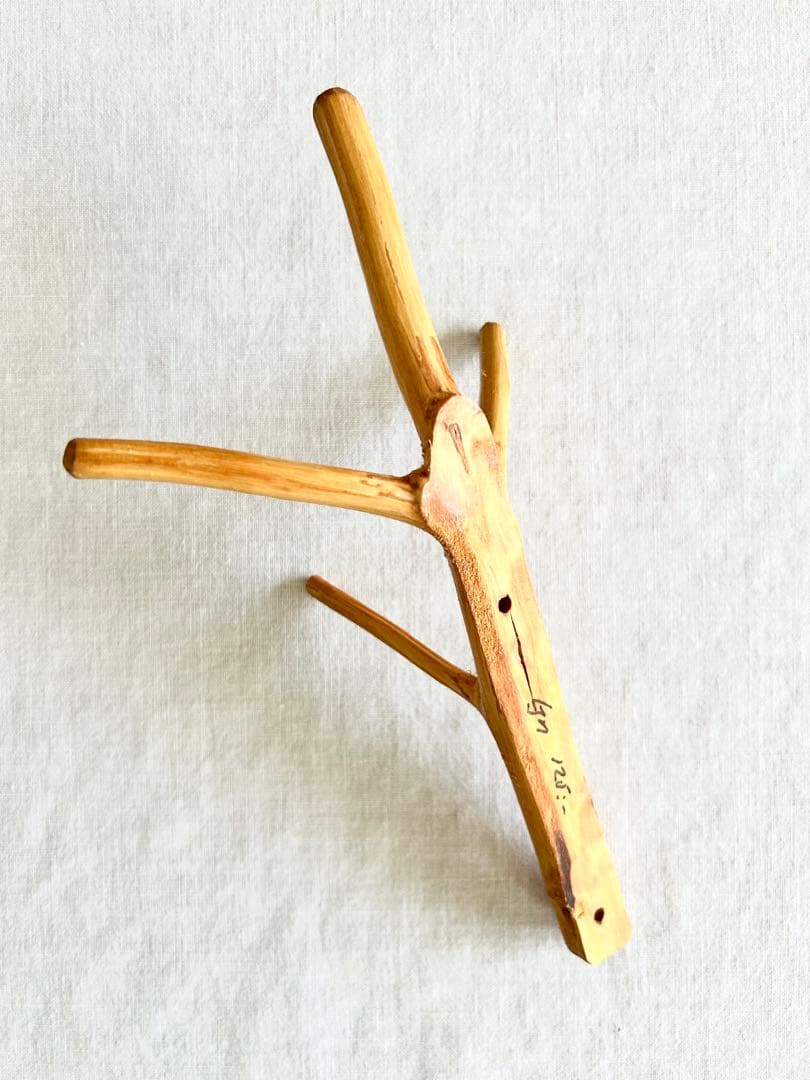 フック　木製　スウェーデン　手工芸　ヘムスロイド