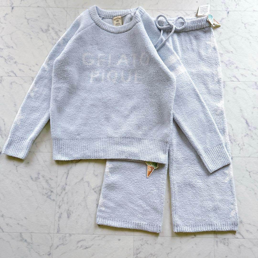 タグ付き　未使用品　ジェラートピケ ジャガード　スターライン　上下セット