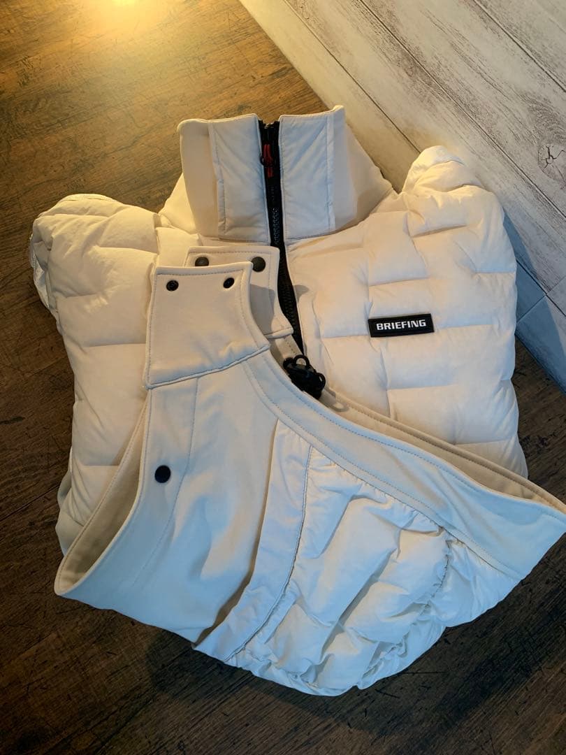BRIEFING HYBRID DOWN PARKA BEIGE M 美品