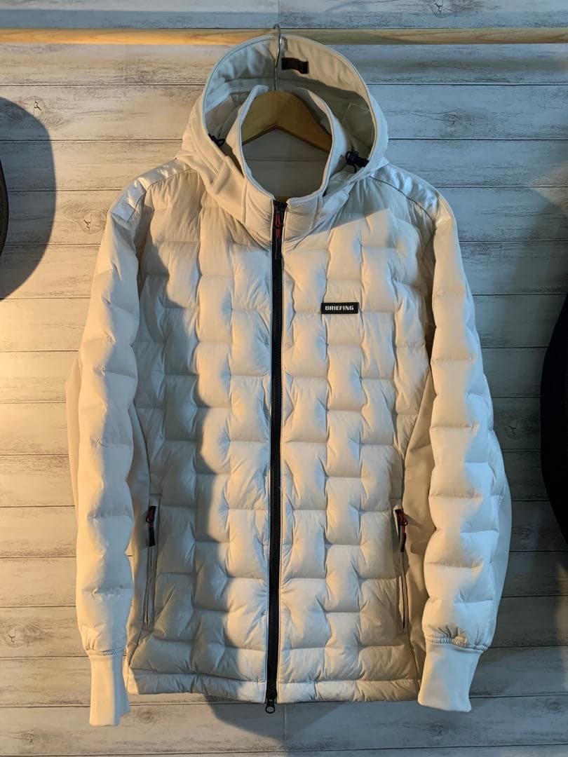 BRIEFING HYBRID DOWN PARKA BEIGE M 美品