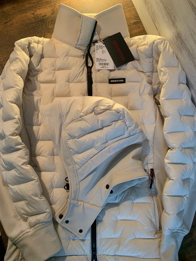BRIEFING HYBRID DOWN PARKA BEIGE M 美品