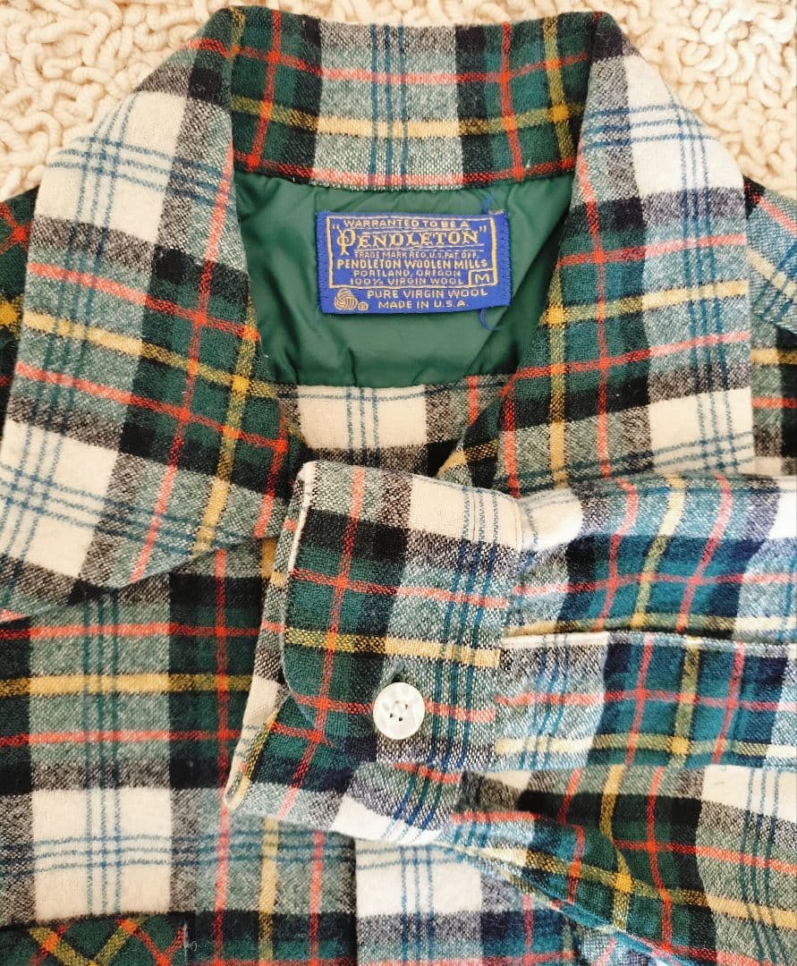 週末限定割り引き！ 70s USA製 Pendleton ボードシャツ
