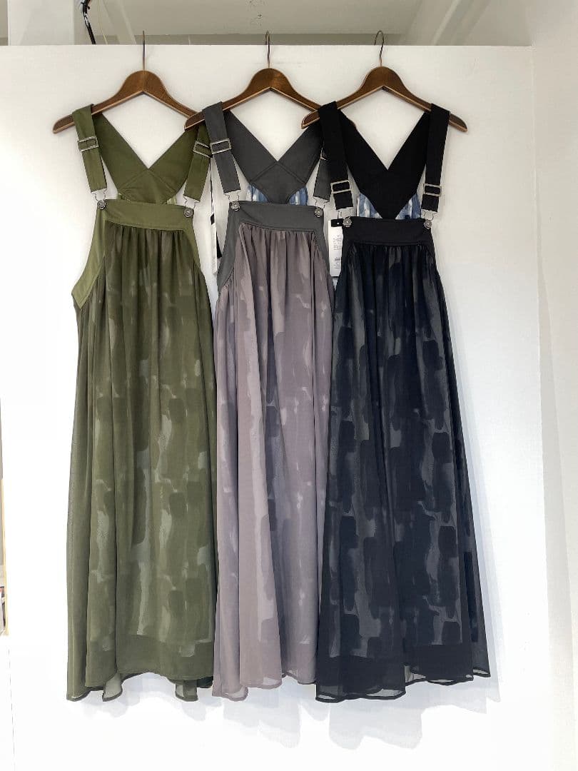 超美品　☆33℃☆　シフォン×タイダイジャンパースカート　イシカワラボ