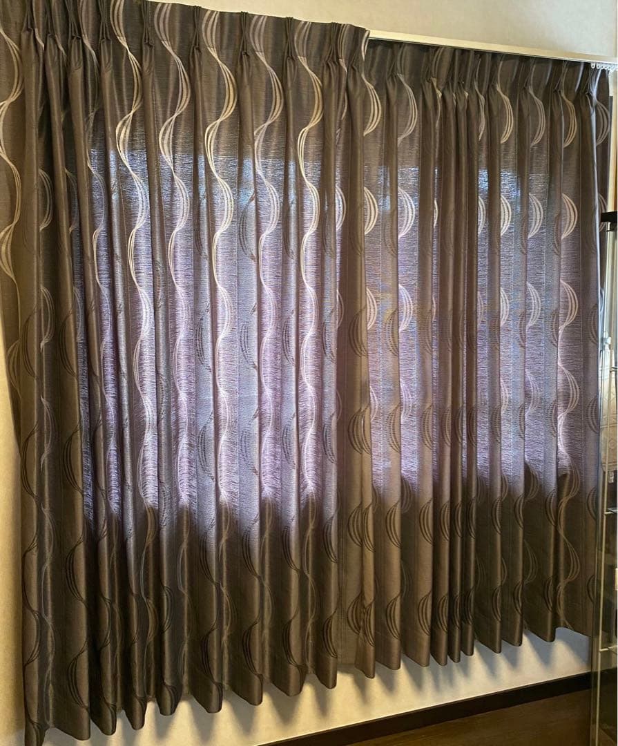 カーテン ブラウン インテリア 定価9万円