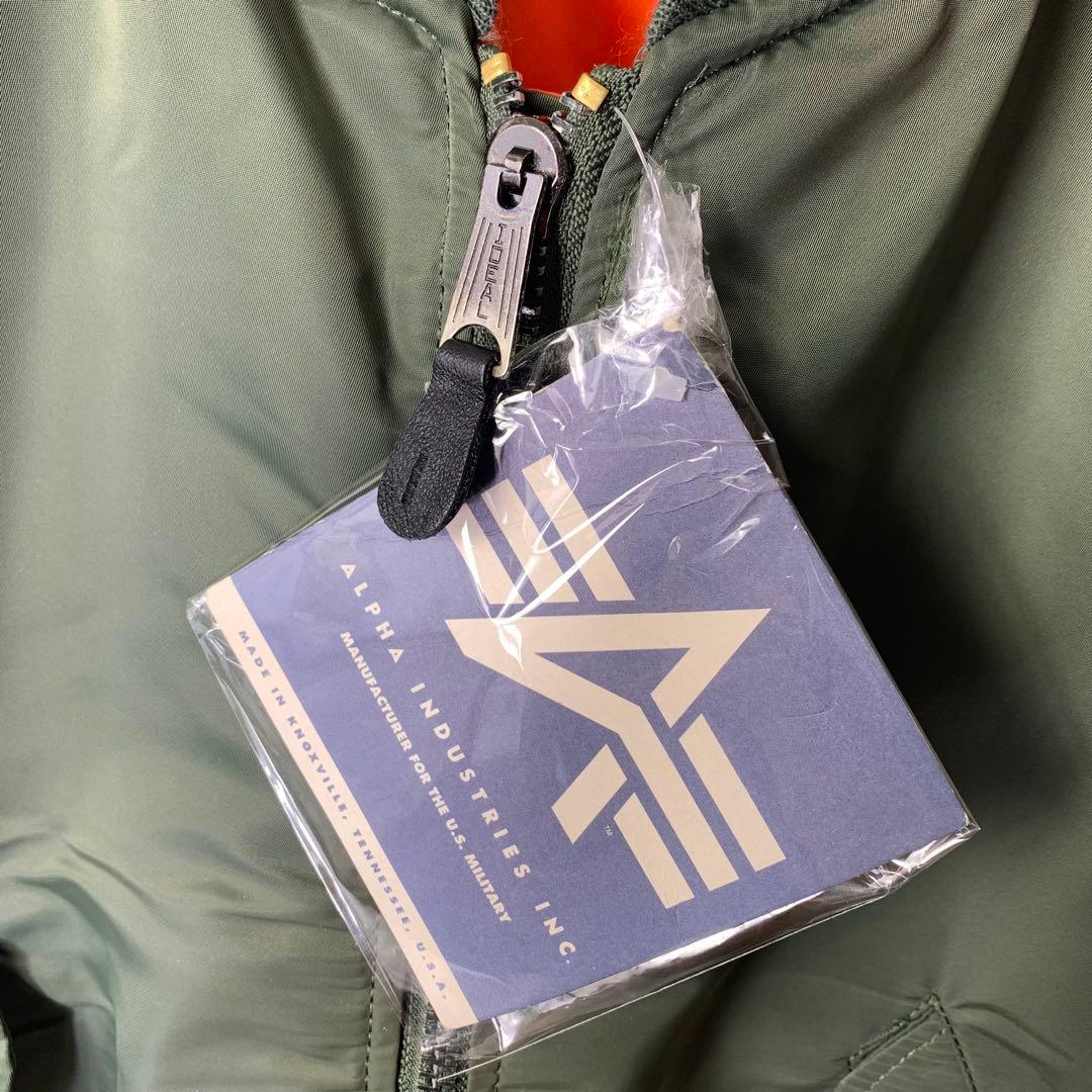 80s USA製 ALPHA MA-1 フライトジャケット M 日刊スポーツタグ
