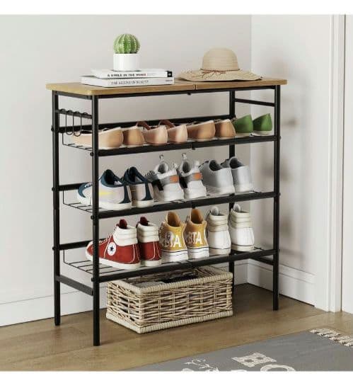 ✨シューズラック 靴箱✨スリム 玄関収納 木製 省スペース 組立簡単 75cm