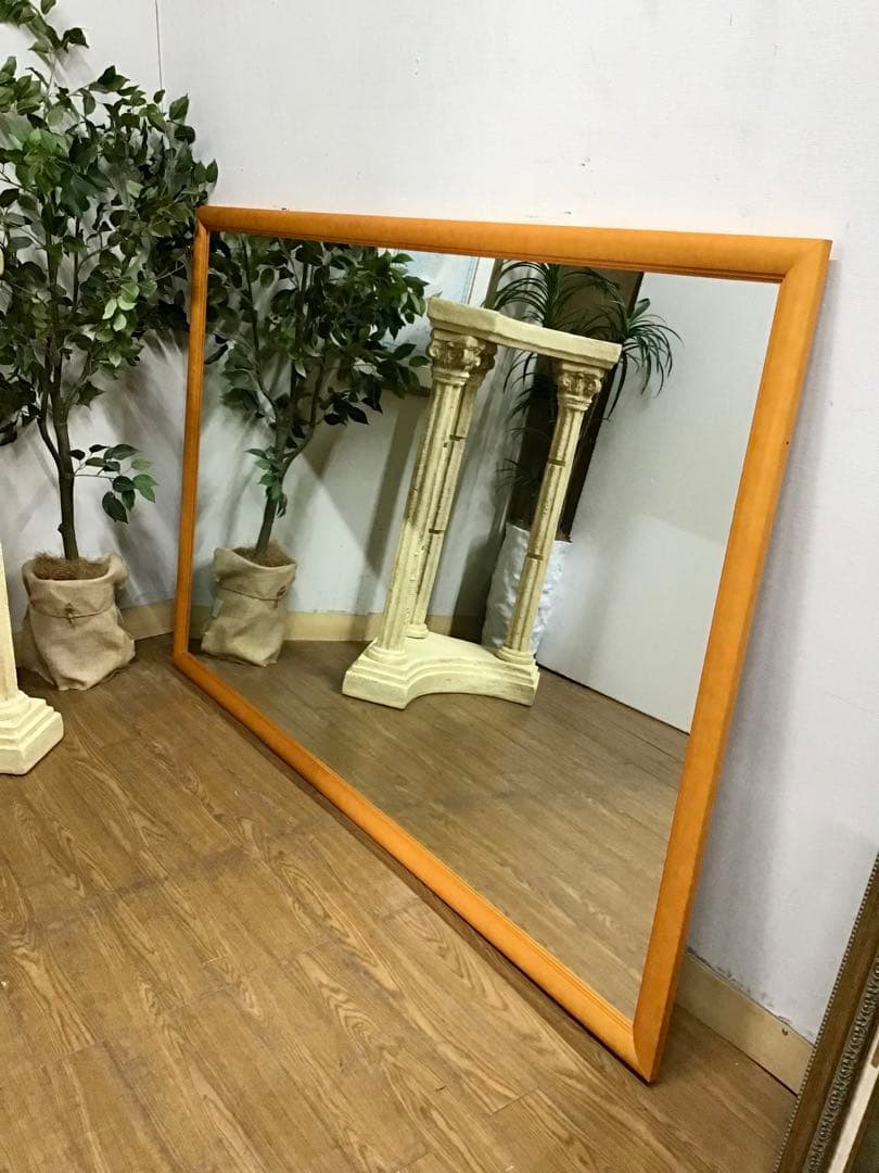 White Paper☆管355☆北欧ヴィンテージ☆超大型ウォールミラー