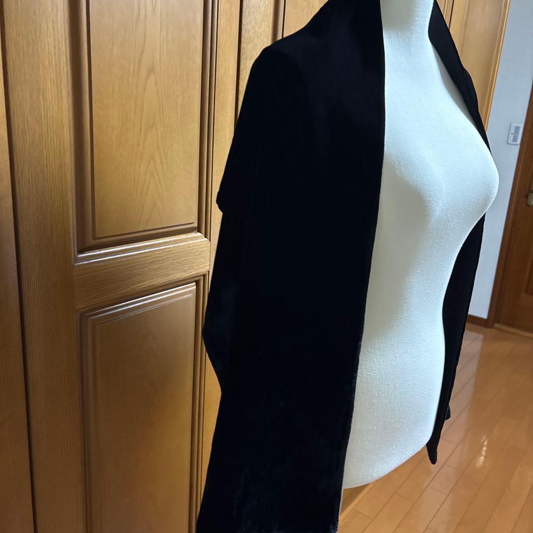 GUCCIグッチ黒いベルベットマフラー 男子兼用