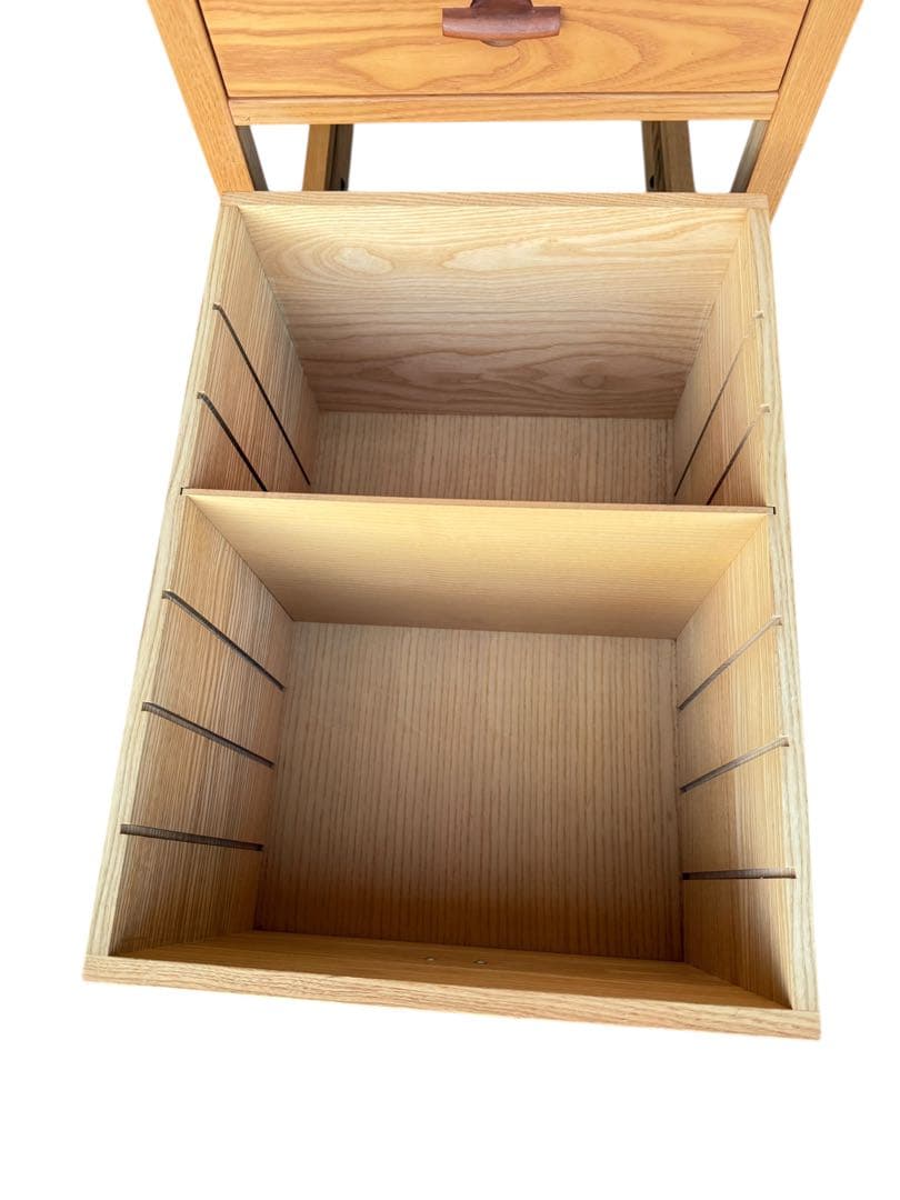 HR917 【天然無垢材】karimoku カリモク　デスクセット　ワゴン付