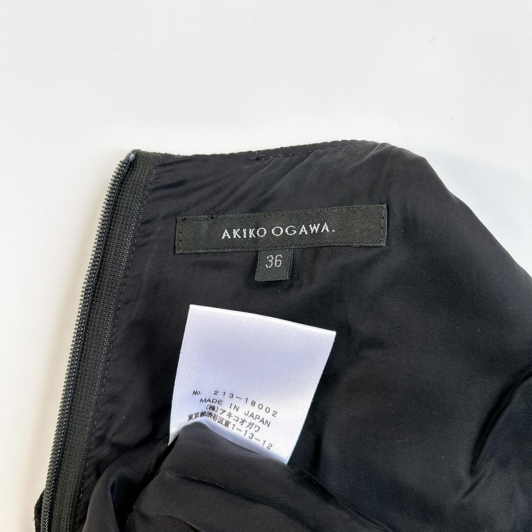 アキコ オガワ AKIKO OGAWAジャンプスーツ 36 白黒 サロペット