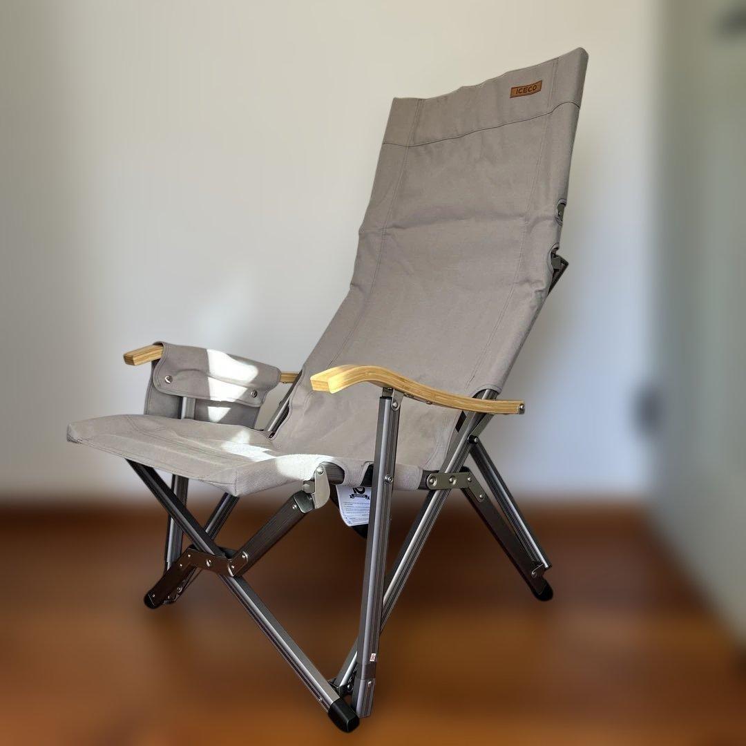 美品セット‼️ ICECO 折りたたみアウトドアチェア　ラビットファーカバーセット