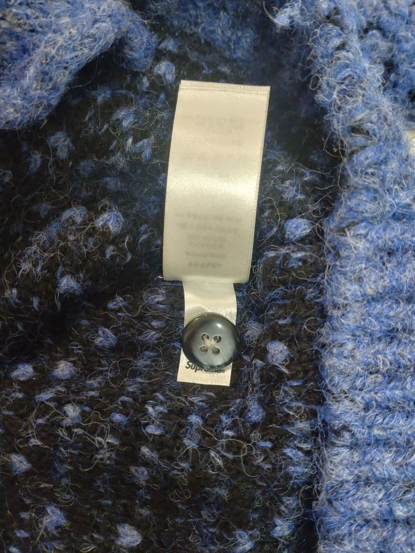 Supreme Textured Knotted Cardigan 青 XL