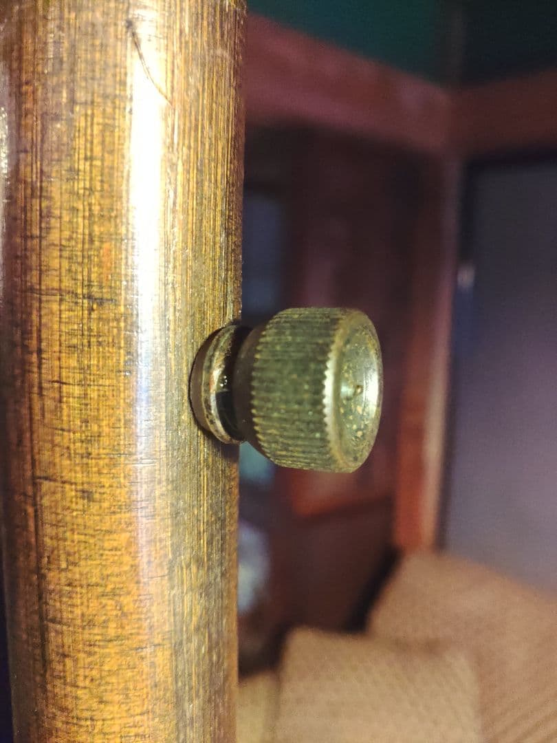 希少　ラタン　藤　ドレッサー　鏡台　真鍮　アンティーク　ラック　キャビネット