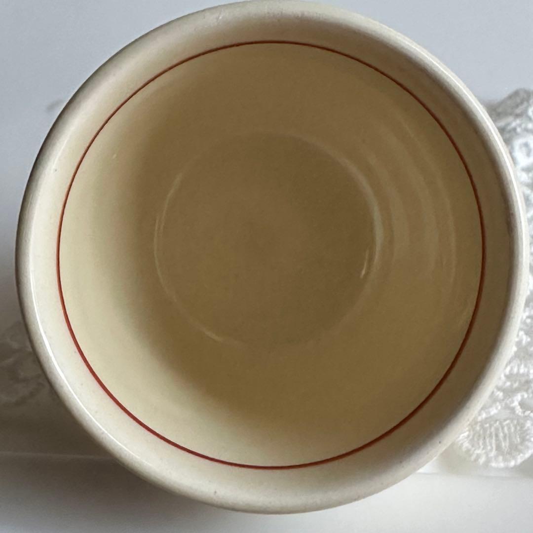 011 スージークーパー　ファエンツァ　赤茶色　エッグカップ