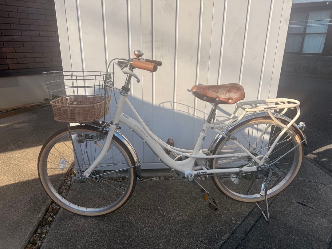 ☆豊橋市引取り☆あさひサイクル フェリークJr. 20インチ 自転車　クリーム色