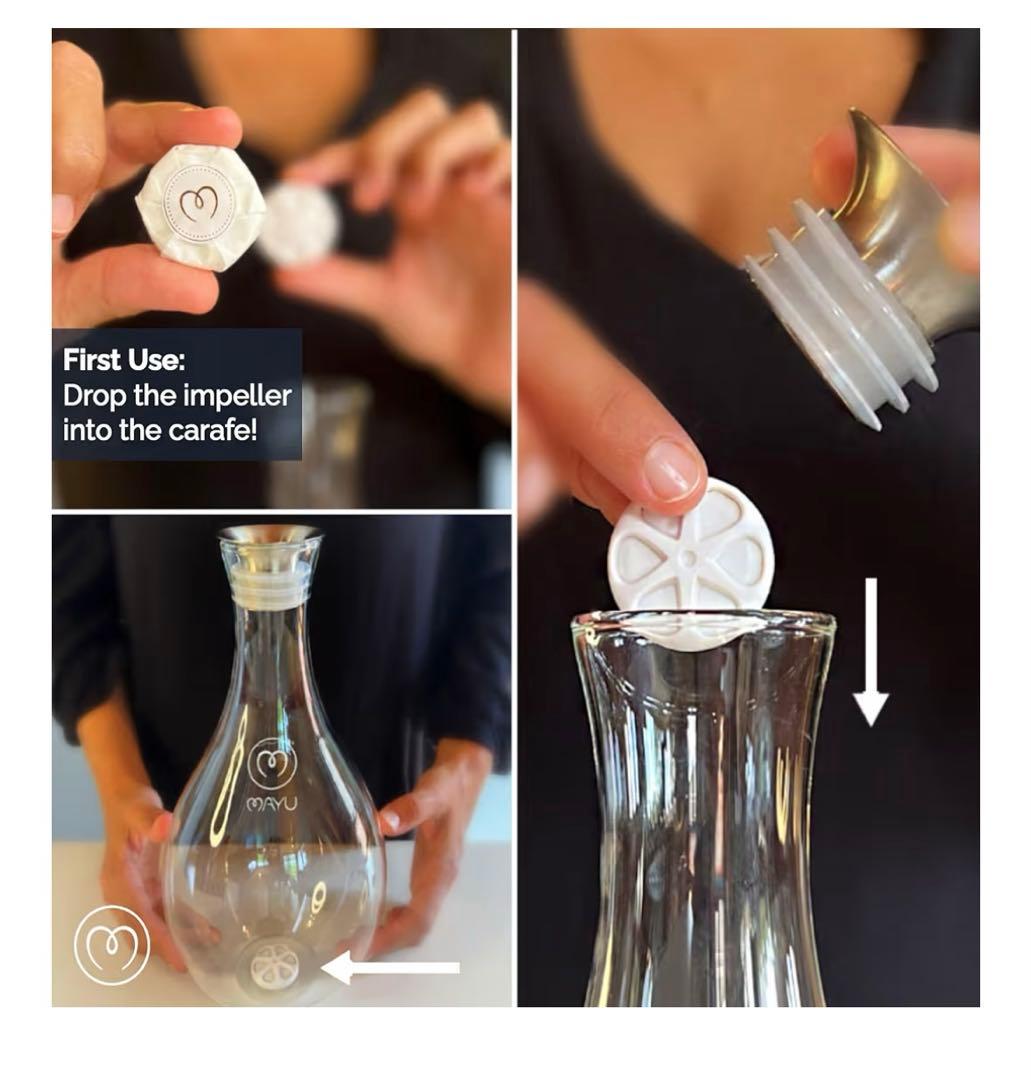 アメリカで人気！MAYU water Swirl グレーベース　構造水