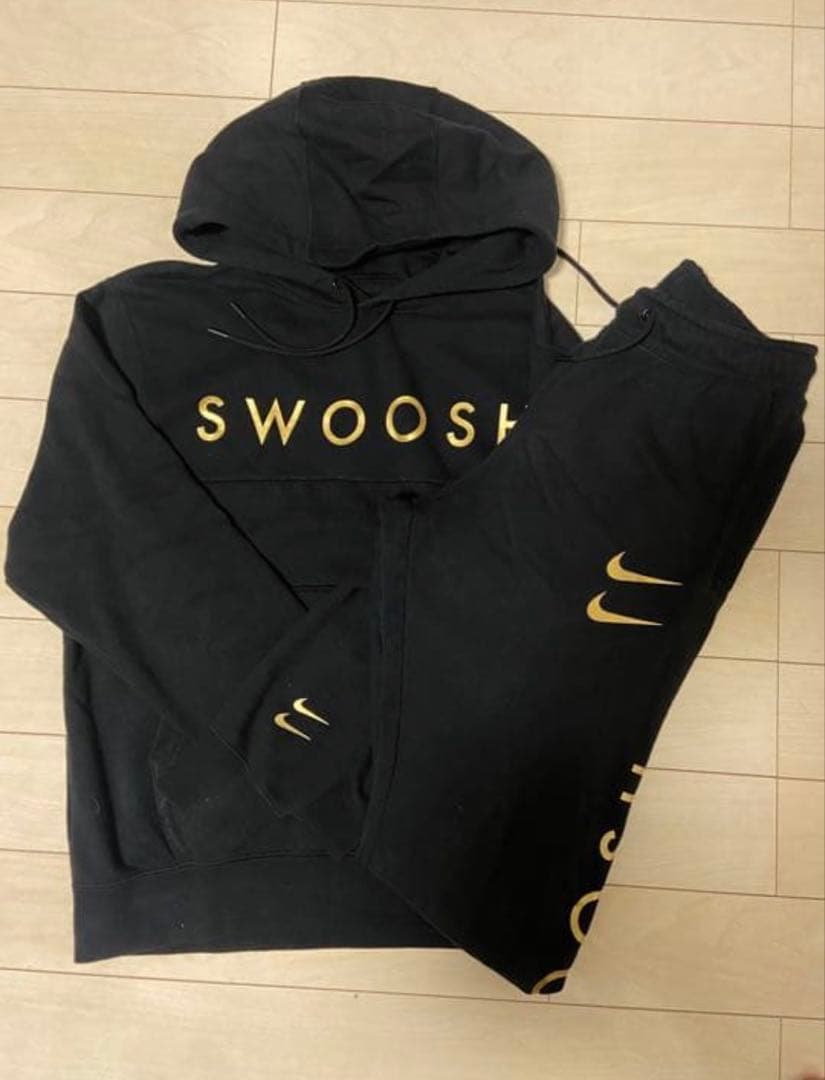 レア‼️NIKE SWOOSH ⭐️セットアップ❗️フード付きジャージ上下セット✨