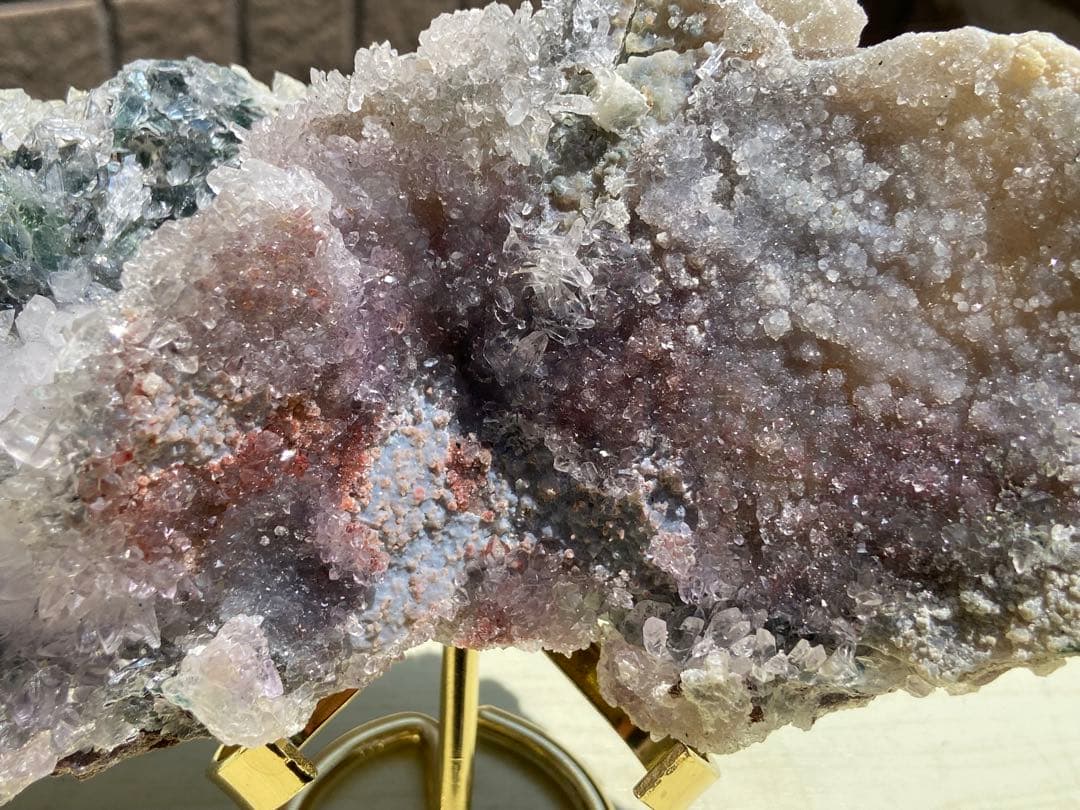 最高品質！アメジスト（ピンク・紫・赤）・瑪瑙・水晶クラスター原石⭐N164