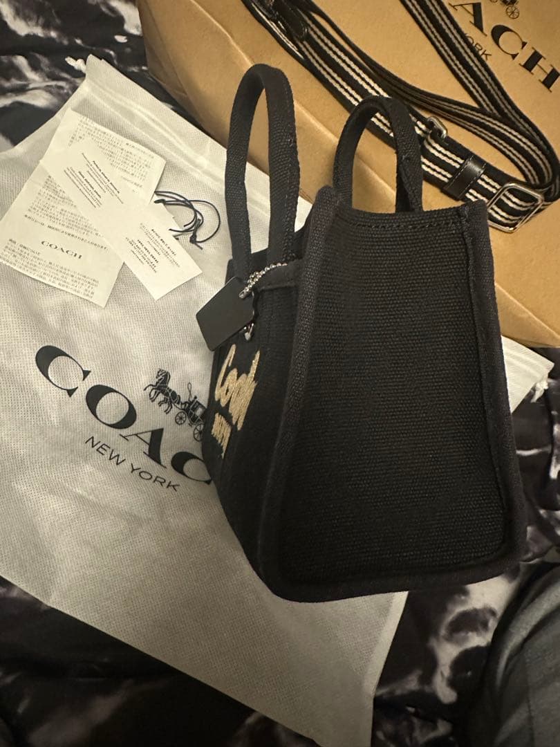 正規品、COACH コーチカーゴトートバッグミニ20