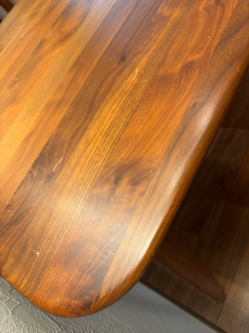 シギヤマ家具180cmウォールナット天然木ダイニングテーブル
