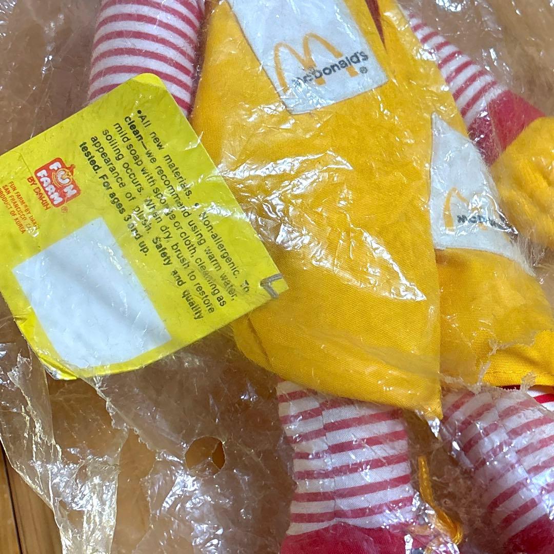 1984年　ロナルドマクドナルド　ぬいぐるみ　タグ付き　プラッシュ　人形