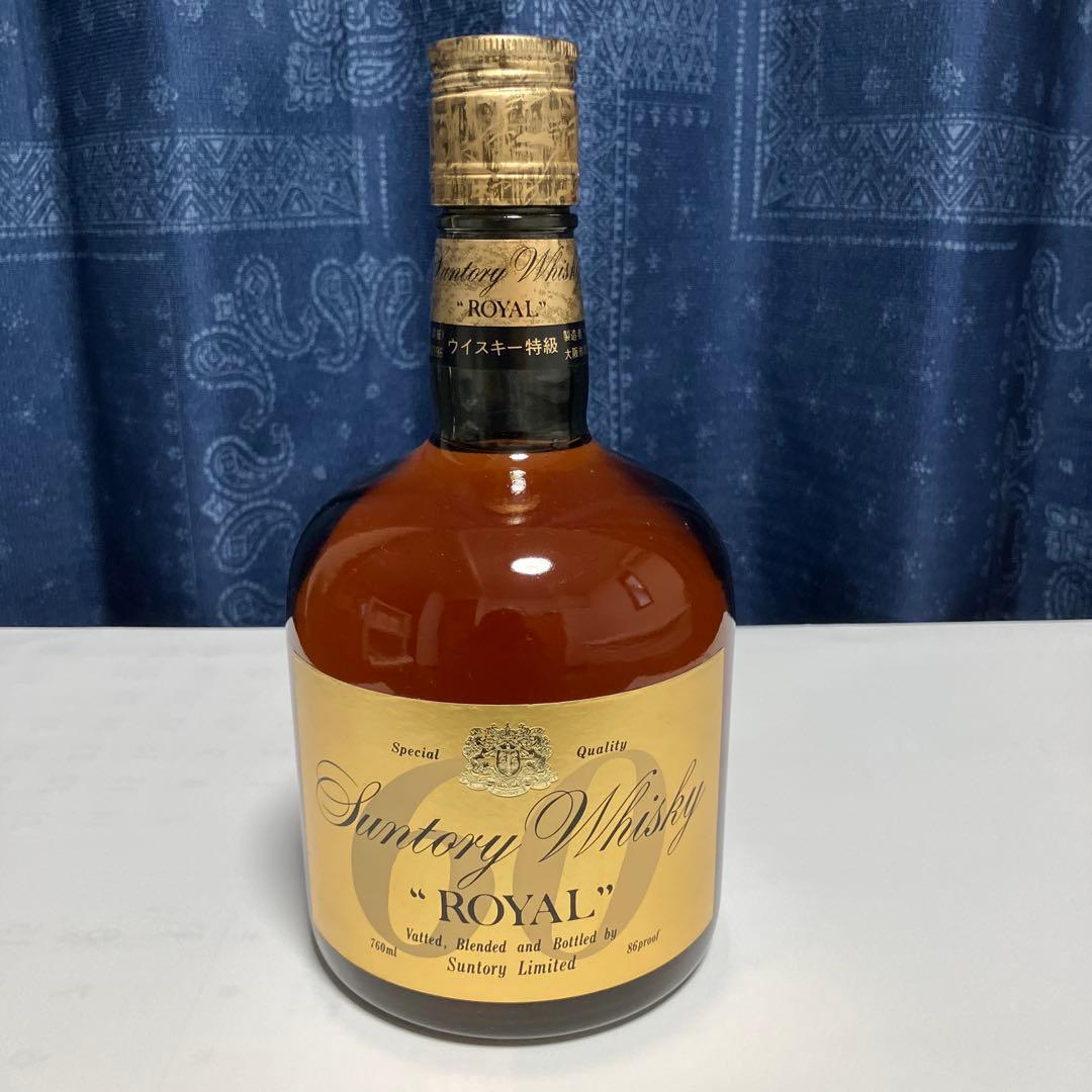 古酒　サントリーウィスキーローヤル 60 丸瓶〔ダンピーボトル〕