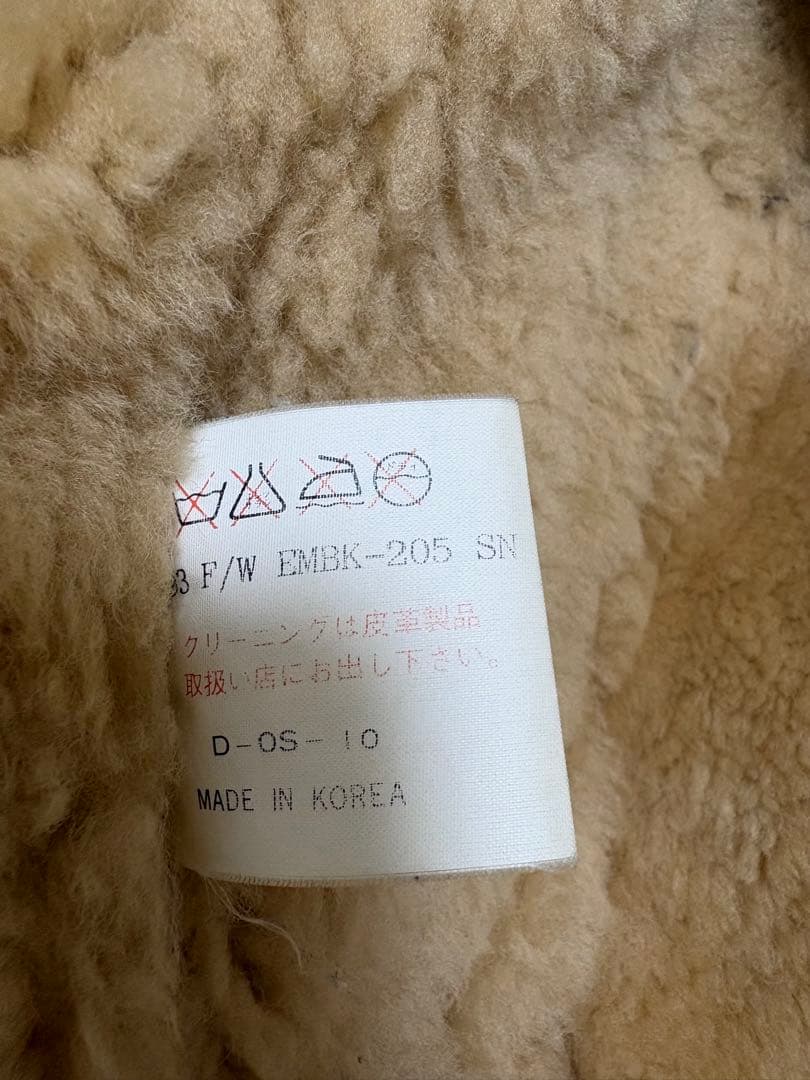 【週末限定値下げ！】B-3 本革 羊皮 ムートン フライト ジャケット L