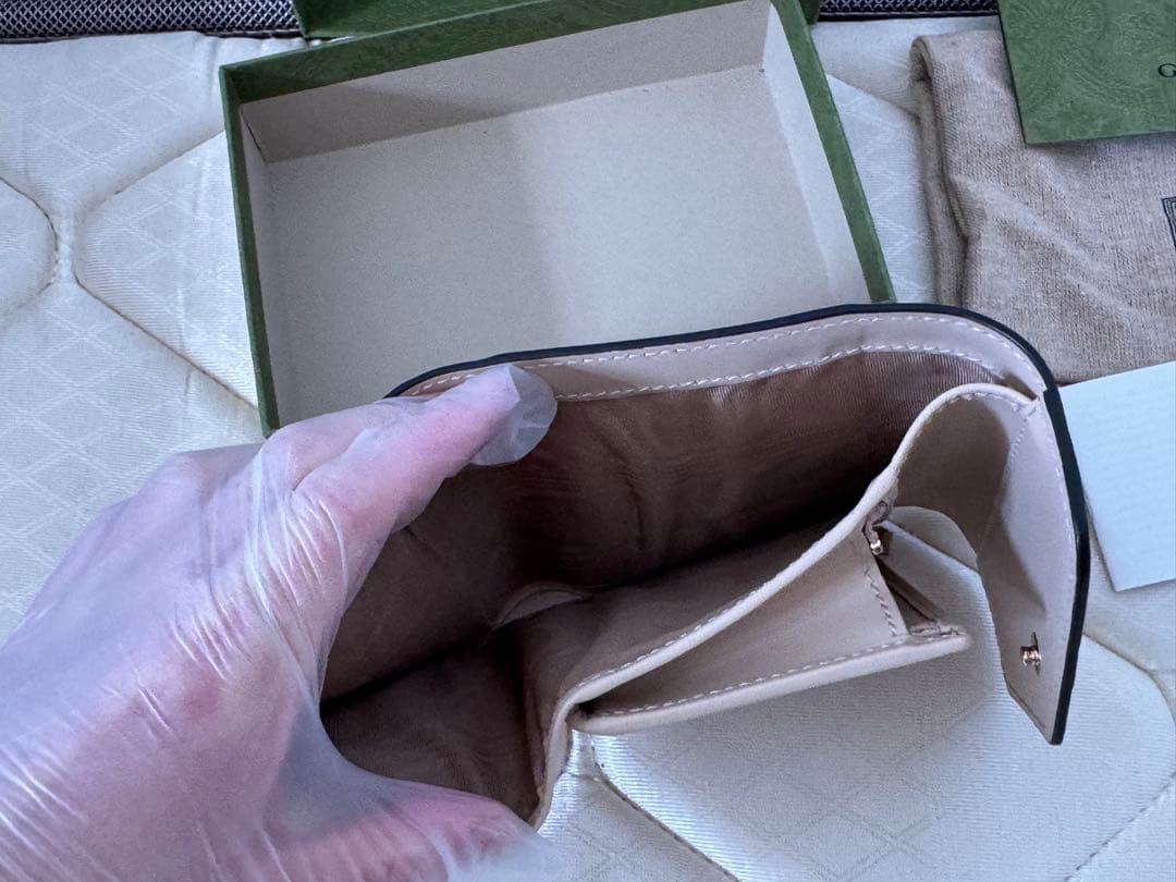 GUCCI グッチ GGレザー ミディアム 3つ折り財布　772793