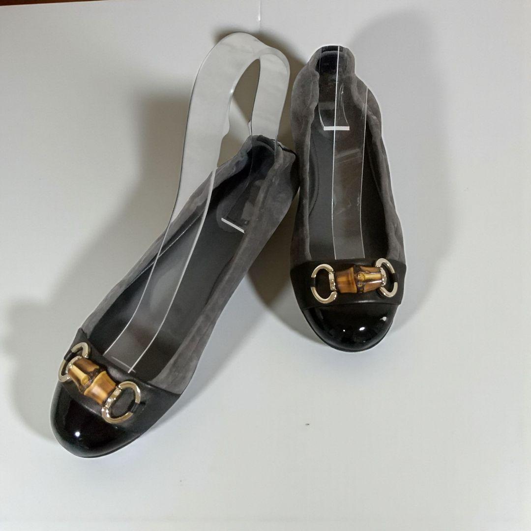 GUCCI グッチ　バンブー　ホースビット　パンプス　バレエシューズ　24．5