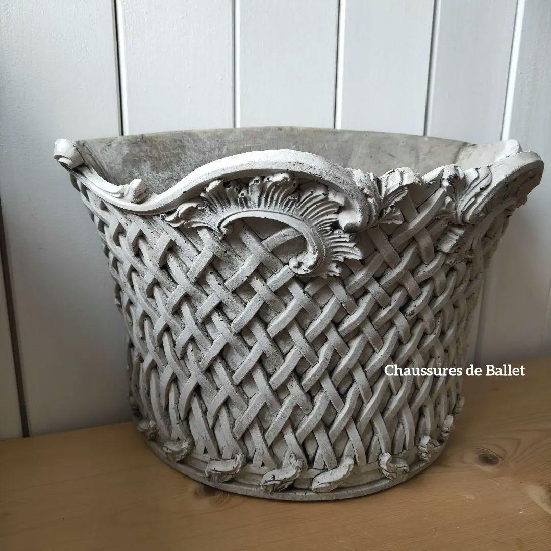 イギリスヴィンテージ鉢 オブジェ 植木鉢 イギリスアンティーク フランス