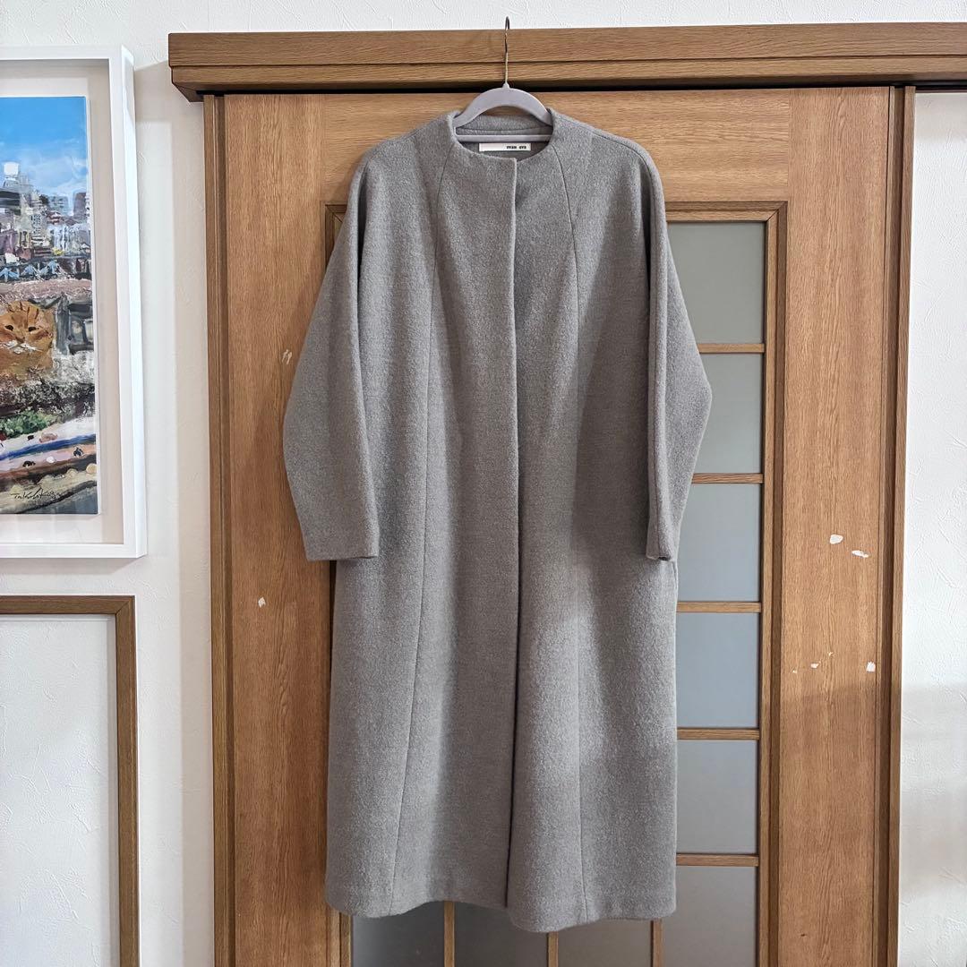 evam eva(エヴァムエヴァ) プレスウールロングコート