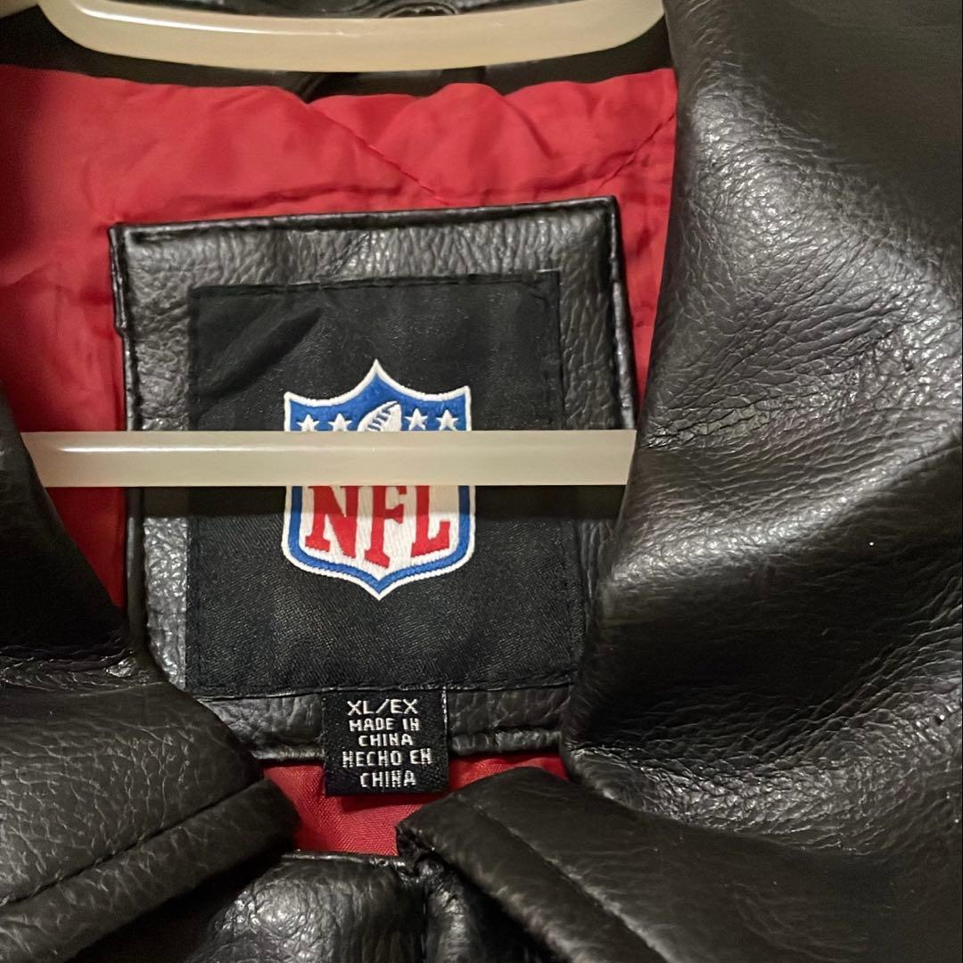 希少 NFL 49ers レザー ジャケット 刺繍 ワッペン