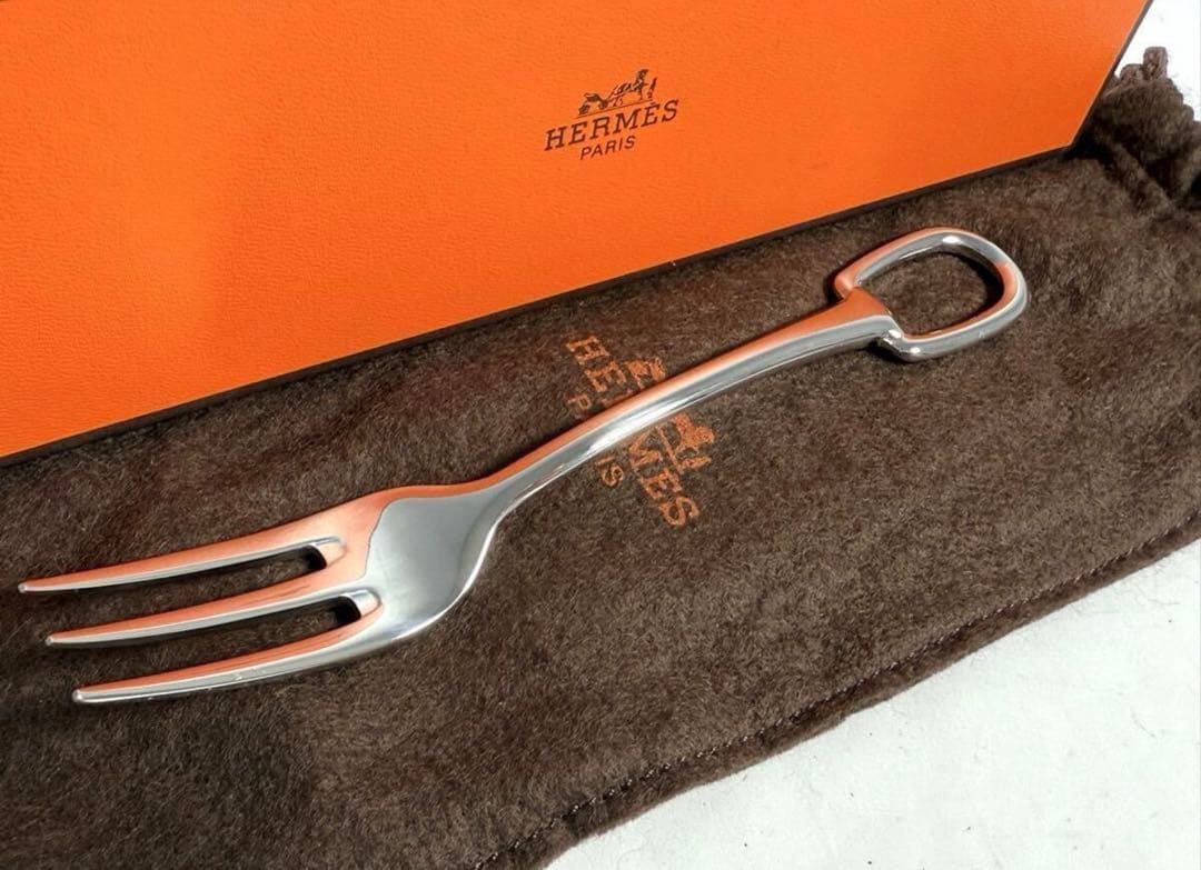 13新品同様　HERMES エルメス アトラージュ デザートフォーク