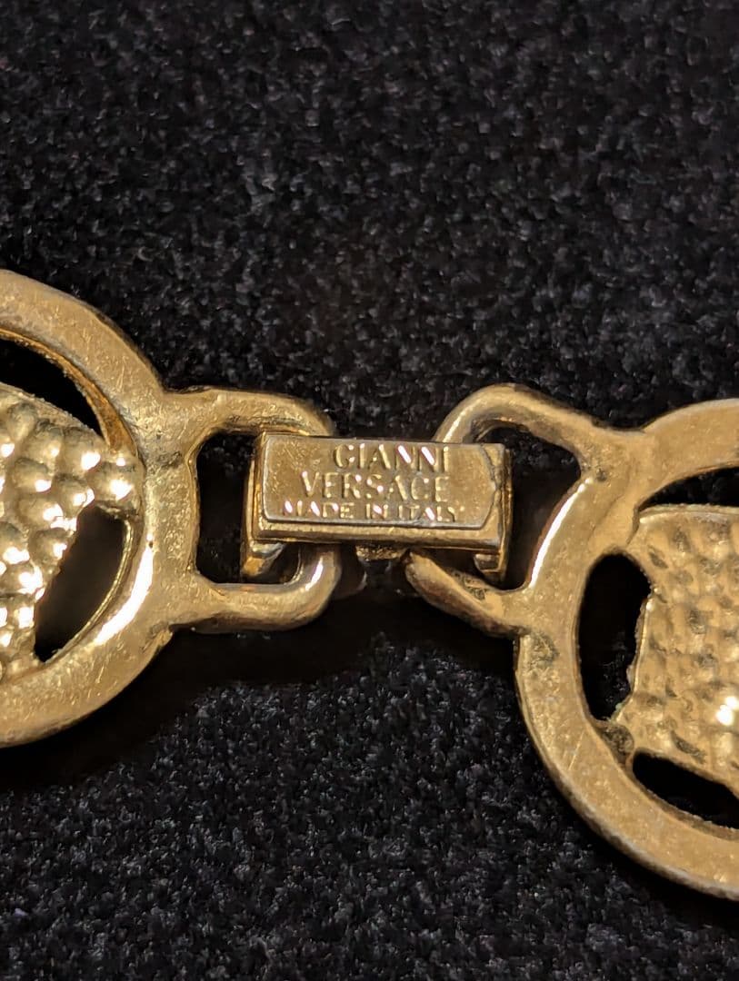 VERSACE ゴールド メダリオン メデューサ グレカ ブレスレット
