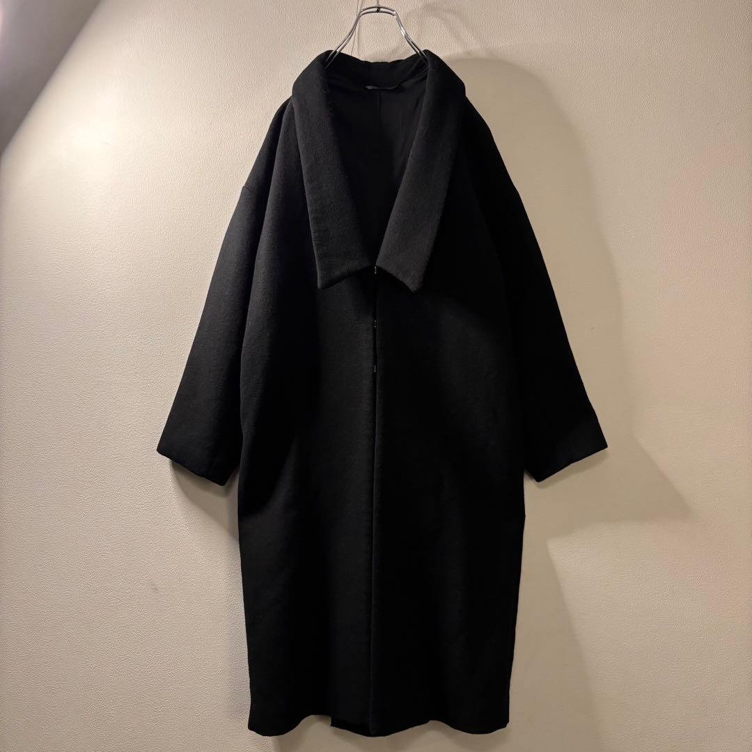 テーラード 黒 オーバーサイズ y2k ブラック チェスターコート ミリタリー