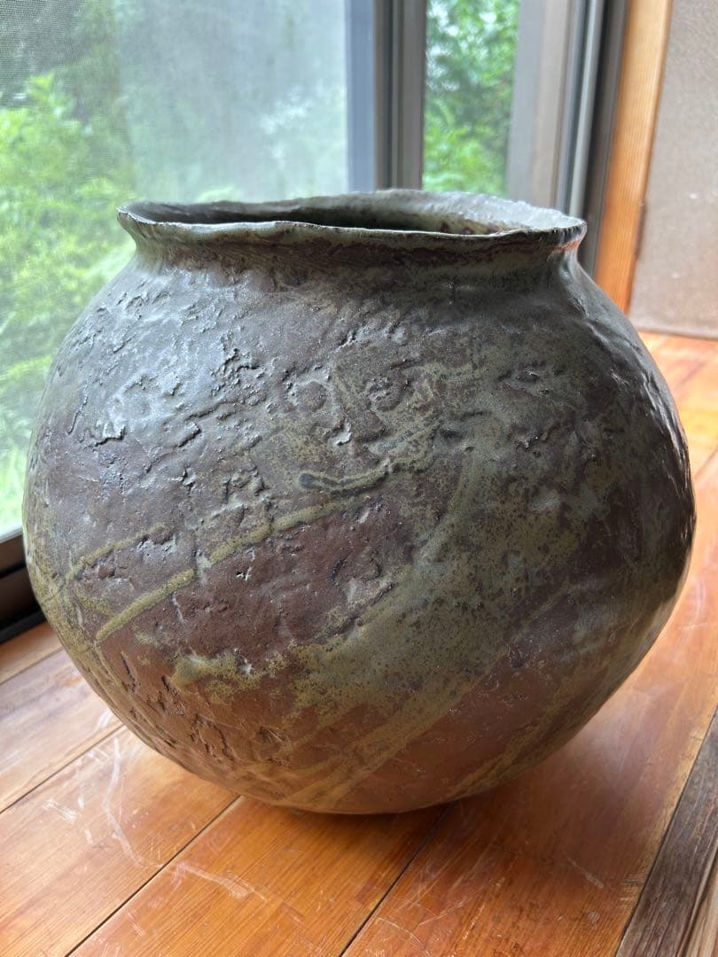 薩摩焼　大きなつぼ　陶芸家作品