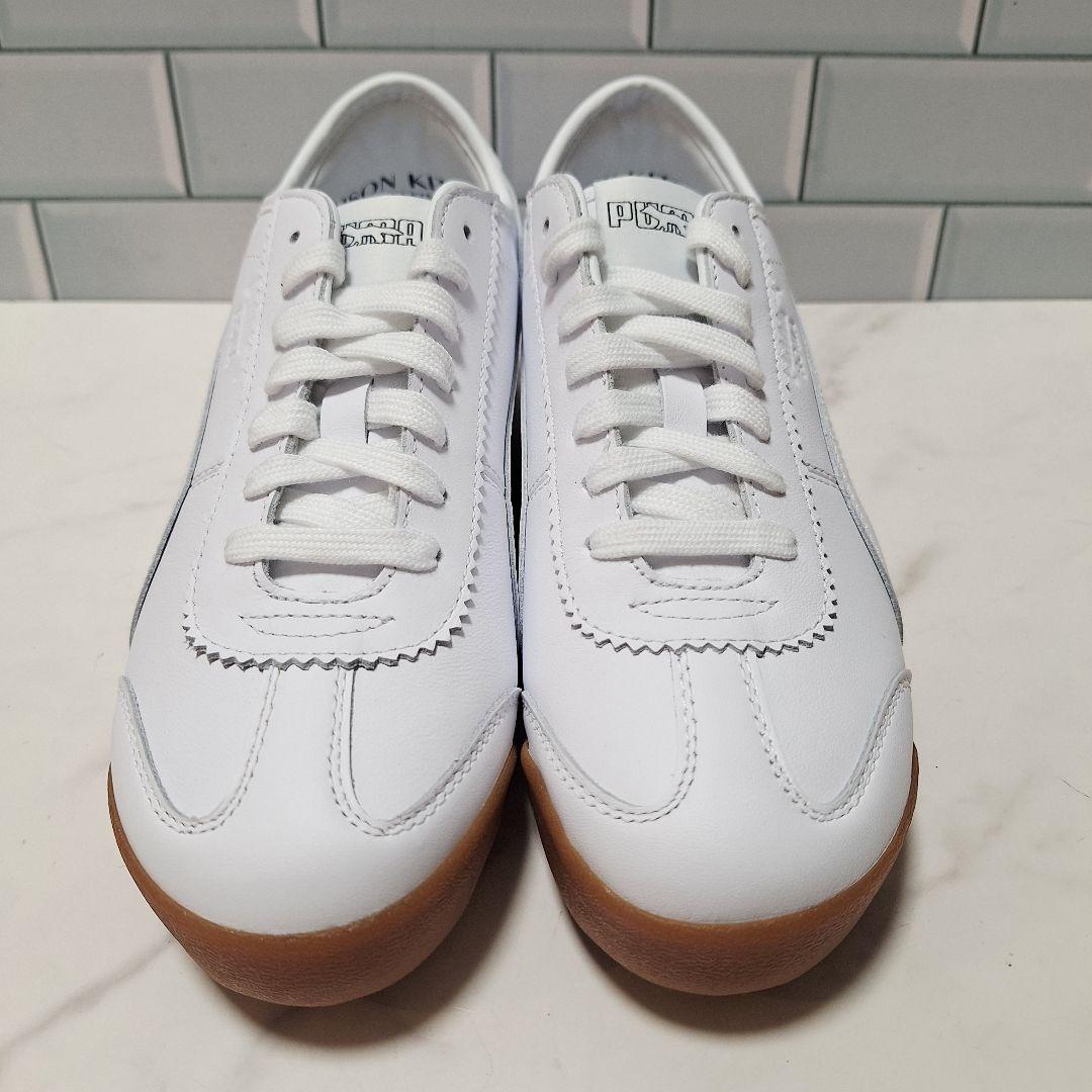 希少 PUMA × Maison Kitsune 刺繍 レザー スニーカー 25